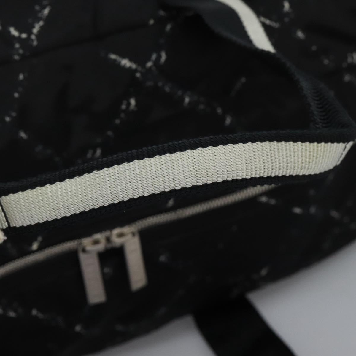 CHANEL New Travel line Boston Bag Nylon 2way Black CC Auth MY277