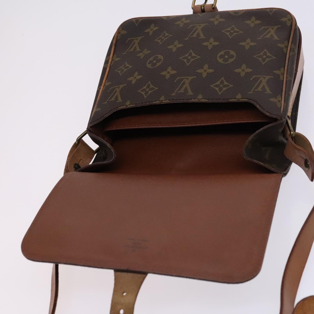 LOUIS VUITTON Monogram Cartouchiere MM Shoulder Bag M51253 LV Auth MY282