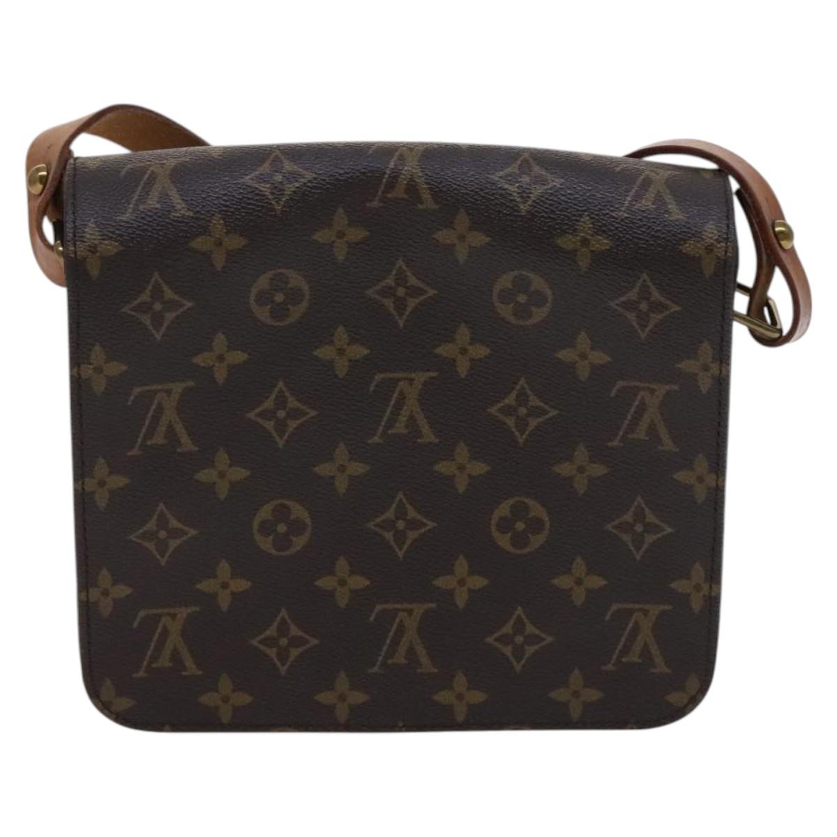 LOUIS VUITTON Monogram Cartouchiere MM Shoulder Bag M51253 LV Auth MY282
