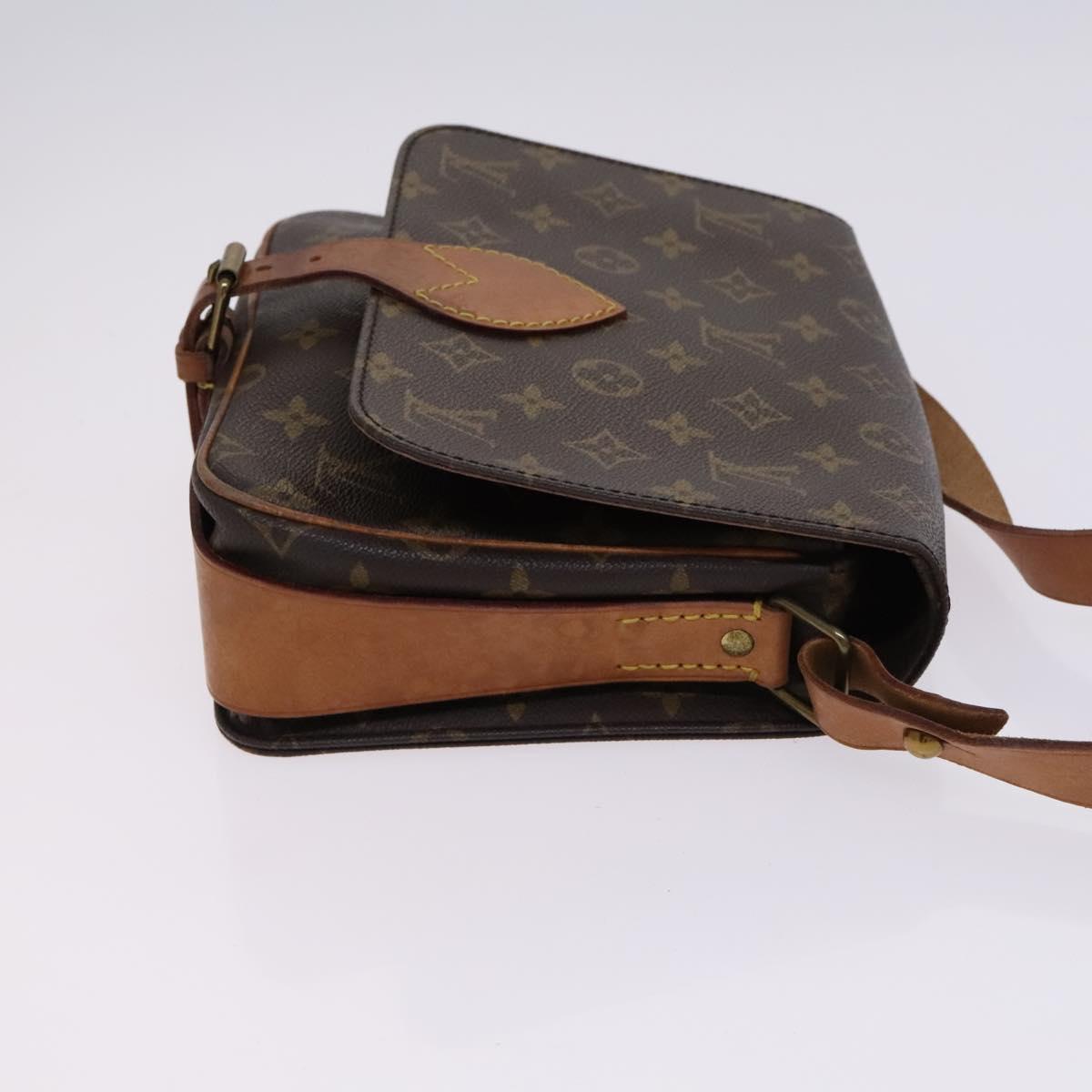 LOUIS VUITTON Monogram Cartouchiere MM Shoulder Bag M51253 LV Auth MY282