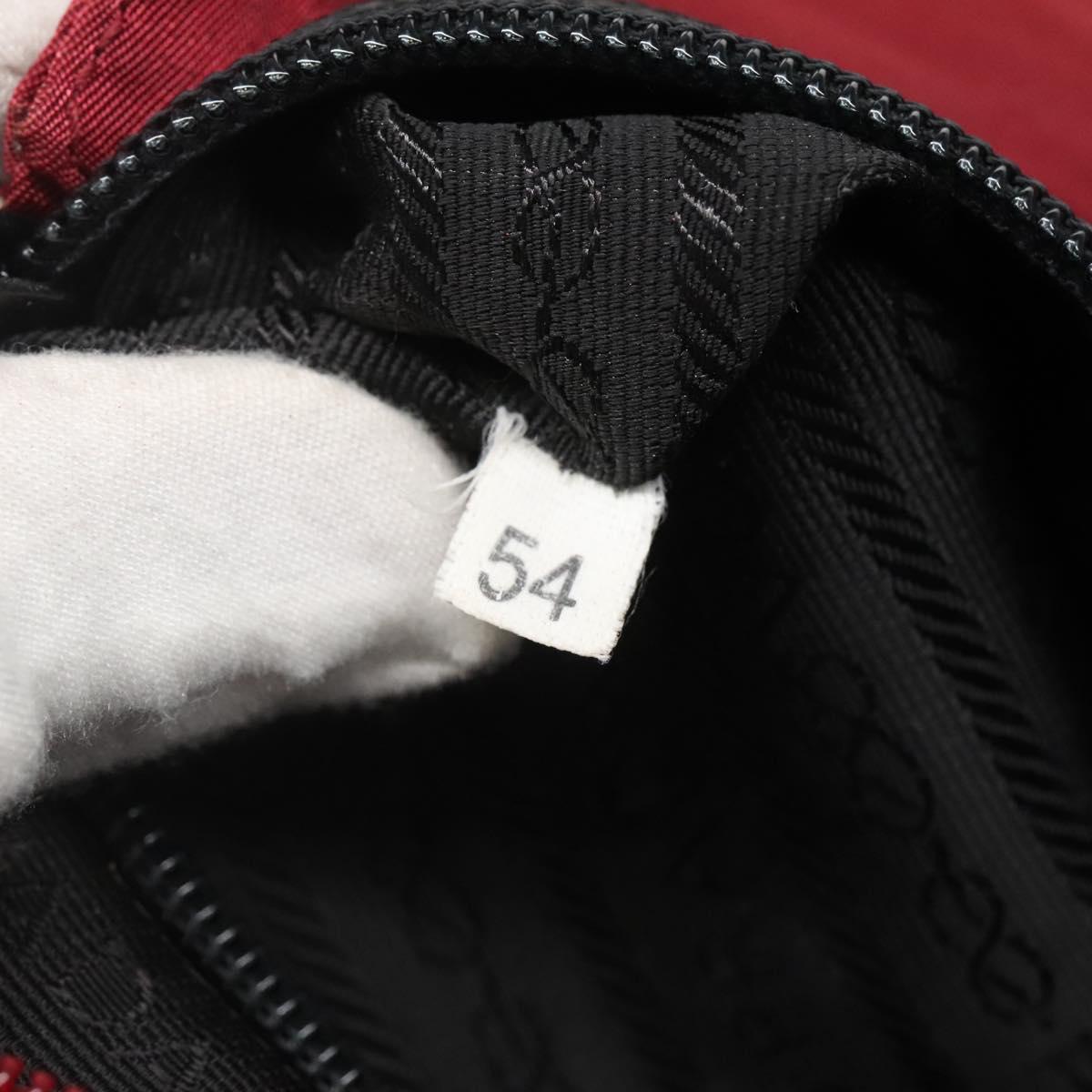 PRADA Tote Bag Nylon Red Auth MY293