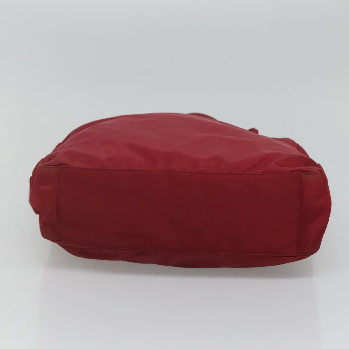 PRADA Tote Bag Nylon Red Auth MY293