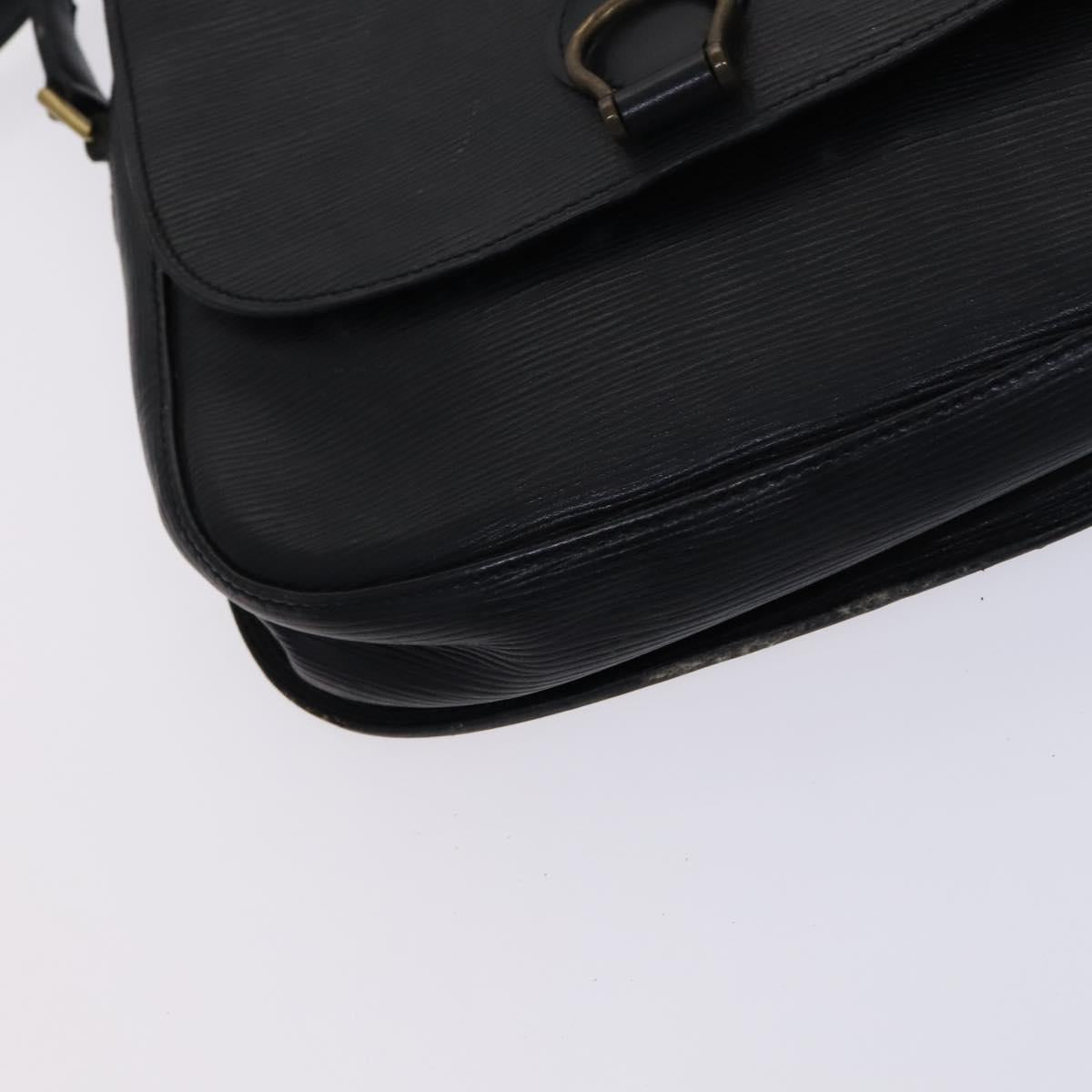 LOUIS VUITTON Epi Saint Cloud GM Shoulder Bag Black Noir M52192 LV Auth MY308