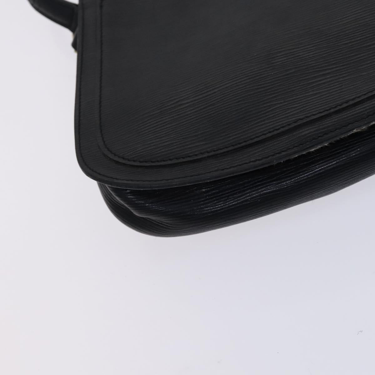 LOUIS VUITTON Epi Saint Cloud GM Shoulder Bag Black Noir M52192 LV Auth MY308