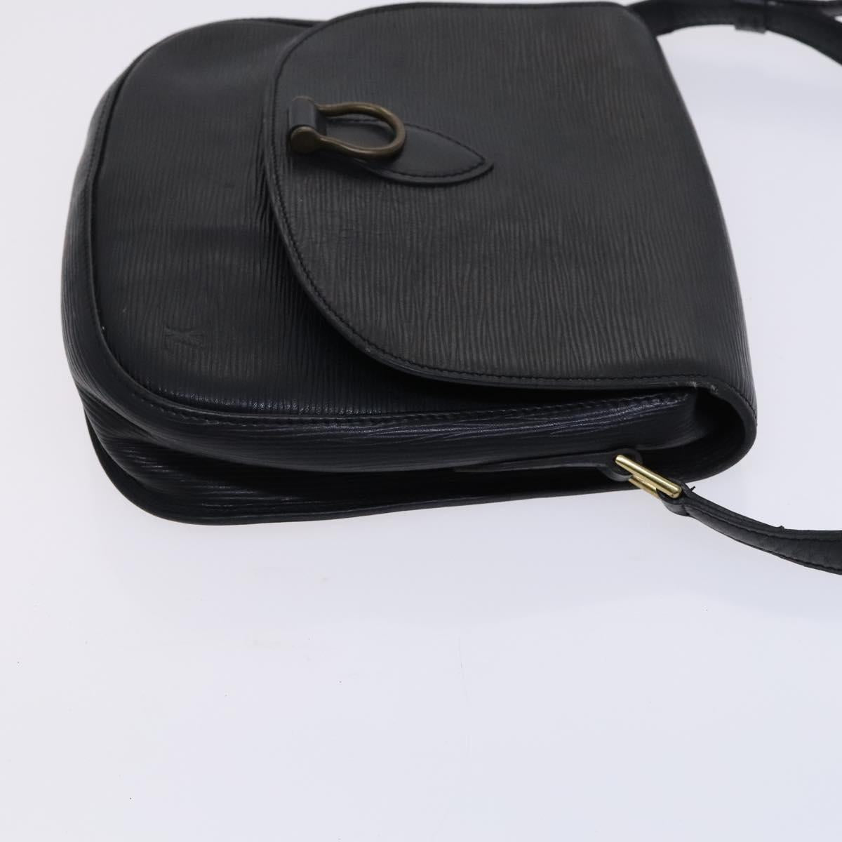 LOUIS VUITTON Epi Saint Cloud GM Shoulder Bag Black Noir M52192 LV Auth MY308