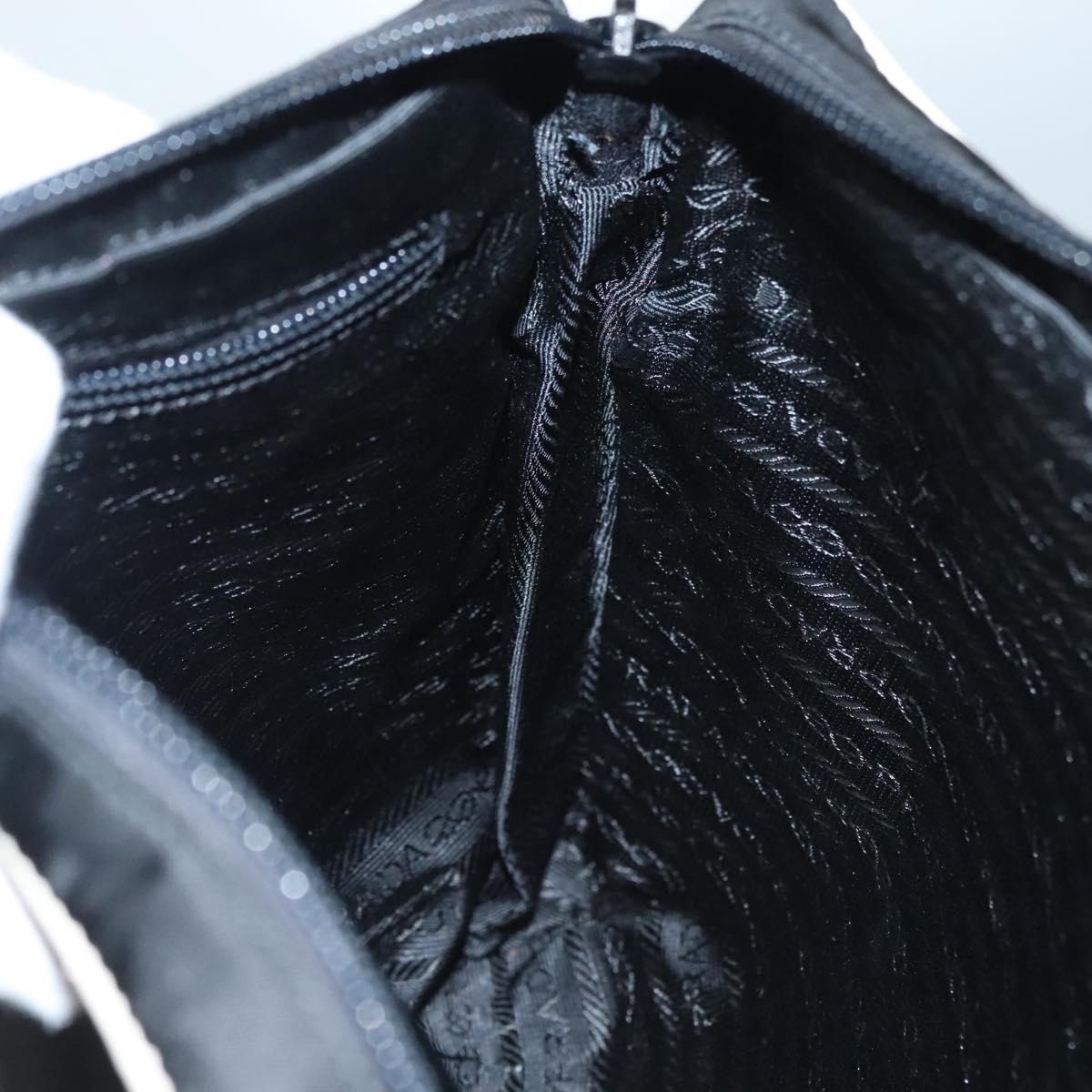 PRADA Shoulder Bag Nylon Black Auth MY310M