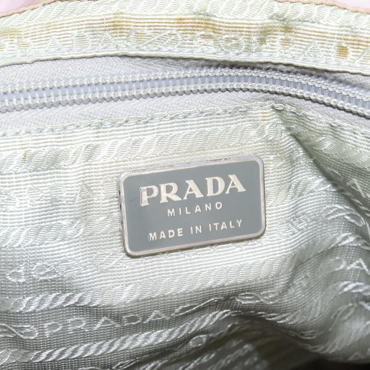 PRADA Backpack Nylon Pink Silver Auth MY315