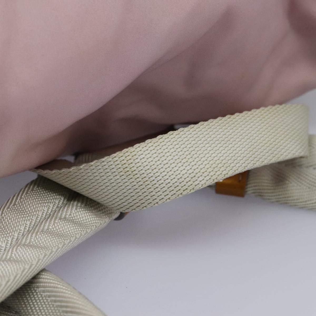 PRADA Backpack Nylon Pink Silver Auth MY315