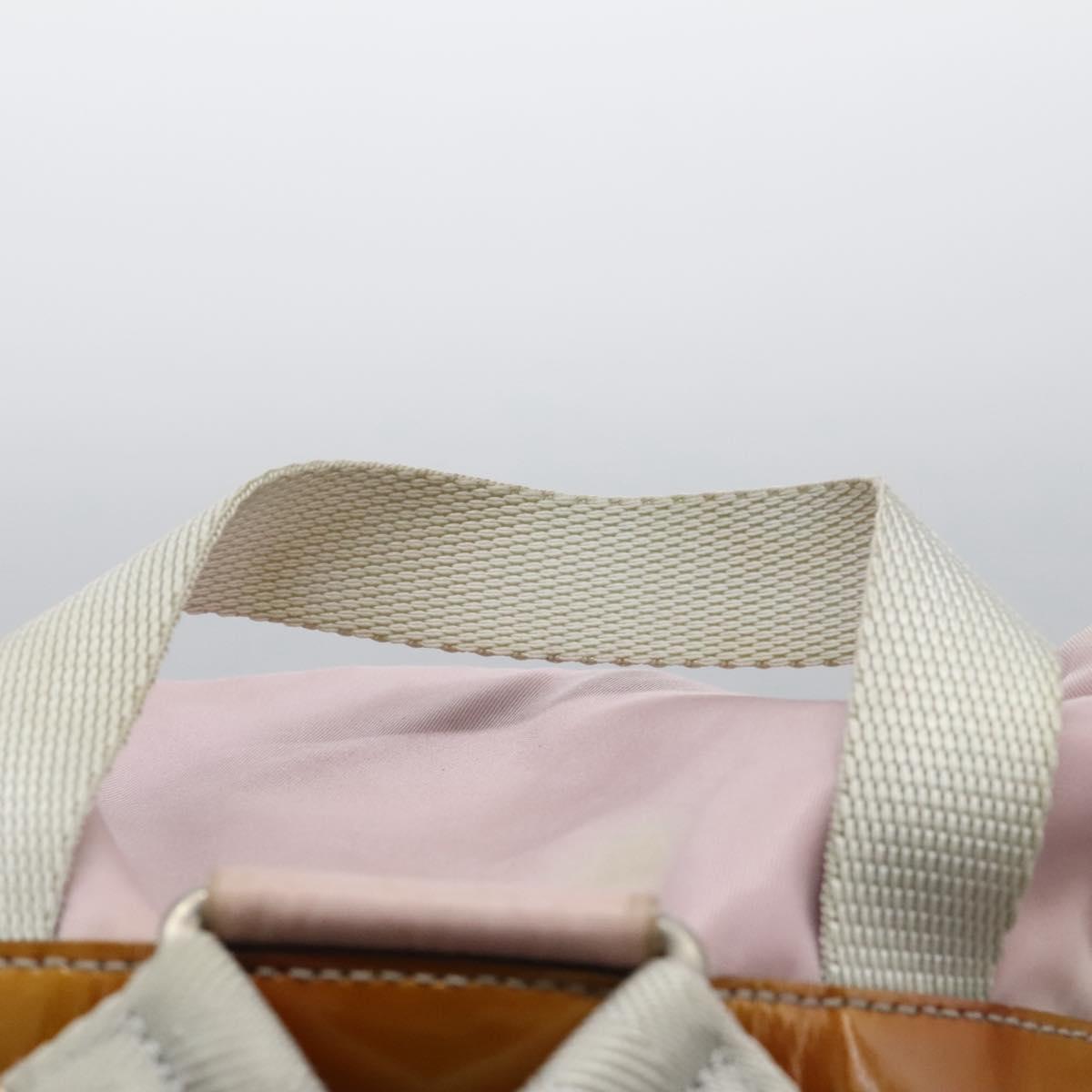 PRADA Backpack Nylon Pink Silver Auth MY315