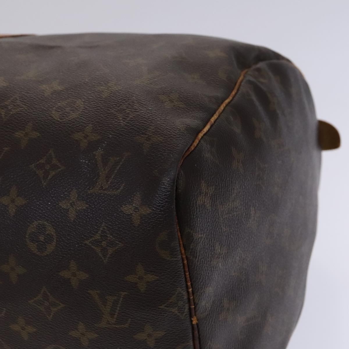 LOUIS VUITTON Monogram Keepall 55 Boston Bag M41424 LV Auth MY330