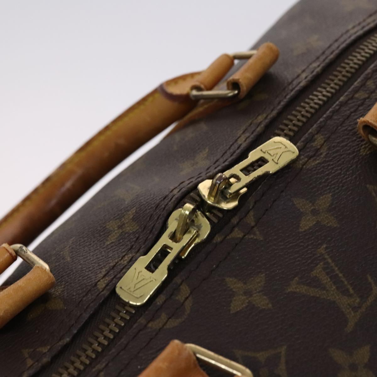 LOUIS VUITTON Monogram Keepall 55 Boston Bag M41424 LV Auth MY330