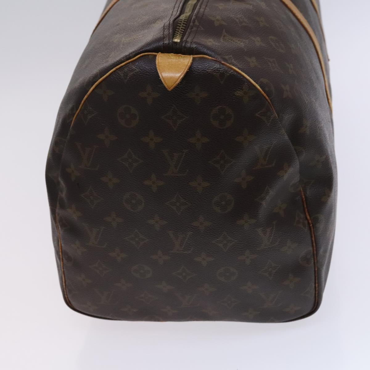 LOUIS VUITTON Monogram Keepall 55 Boston Bag M41424 LV Auth MY330