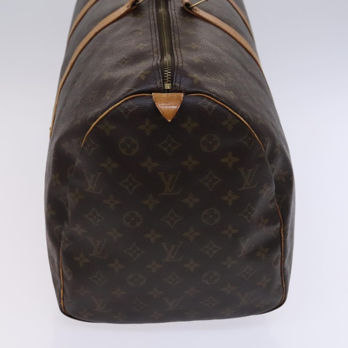 LOUIS VUITTON Monogram Keepall 55 Boston Bag M41424 LV Auth MY330
