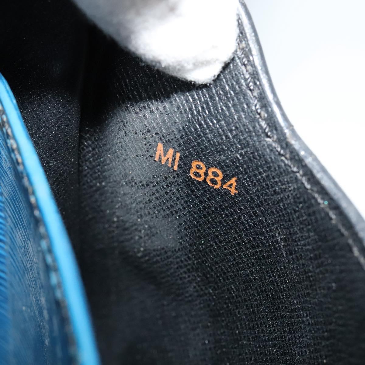 LOUIS VUITTON Epi Cartouchiere MM Shoulder Bag Blue M52245 LV Auth MY384