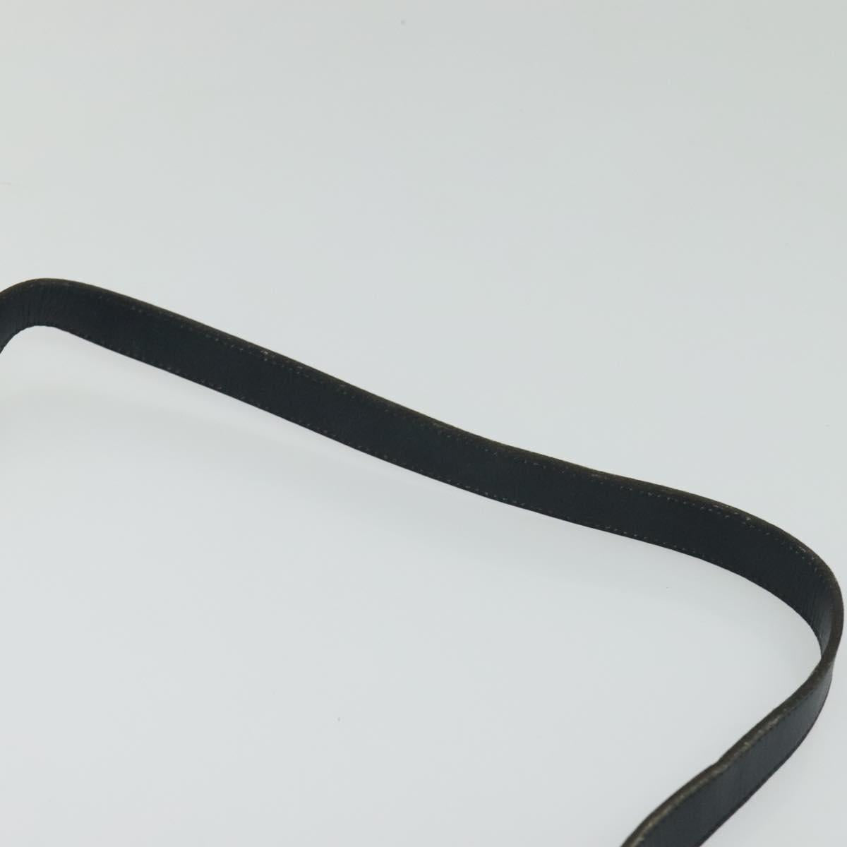 Christian Dior Trotter Canvas Shoulder Bag Navy Auth MY396