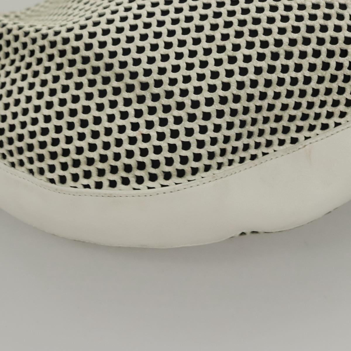 Christian Dior Shoulder Bag Leather White Auth MY419