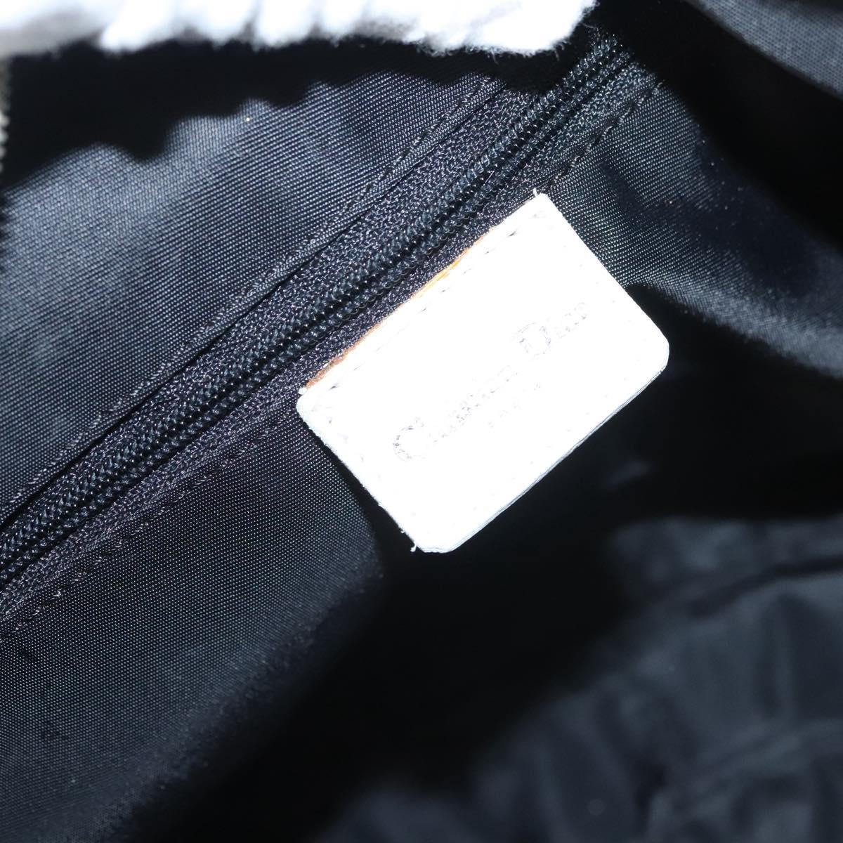 Christian Dior Shoulder Bag Leather White Auth MY419