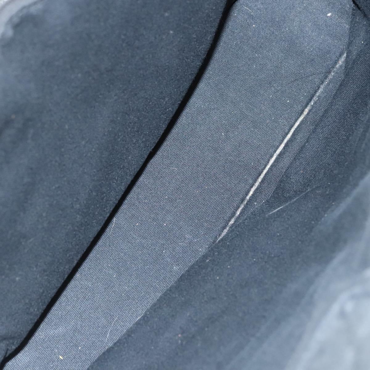 HERMES Fourre Tout MM Hand Bag Canvas Black Auth MY447