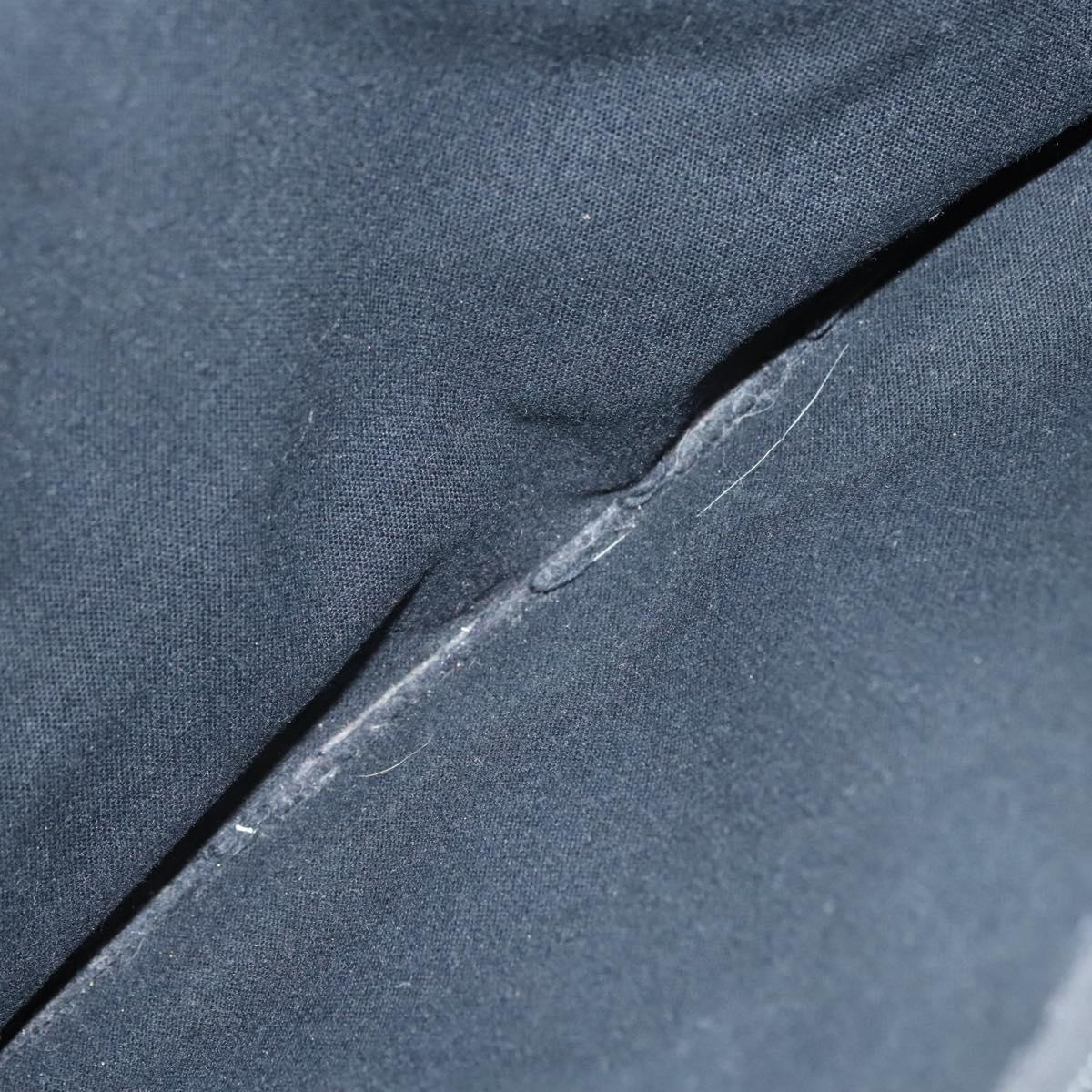 HERMES Fourre Tout MM Hand Bag Canvas Black Auth MY447