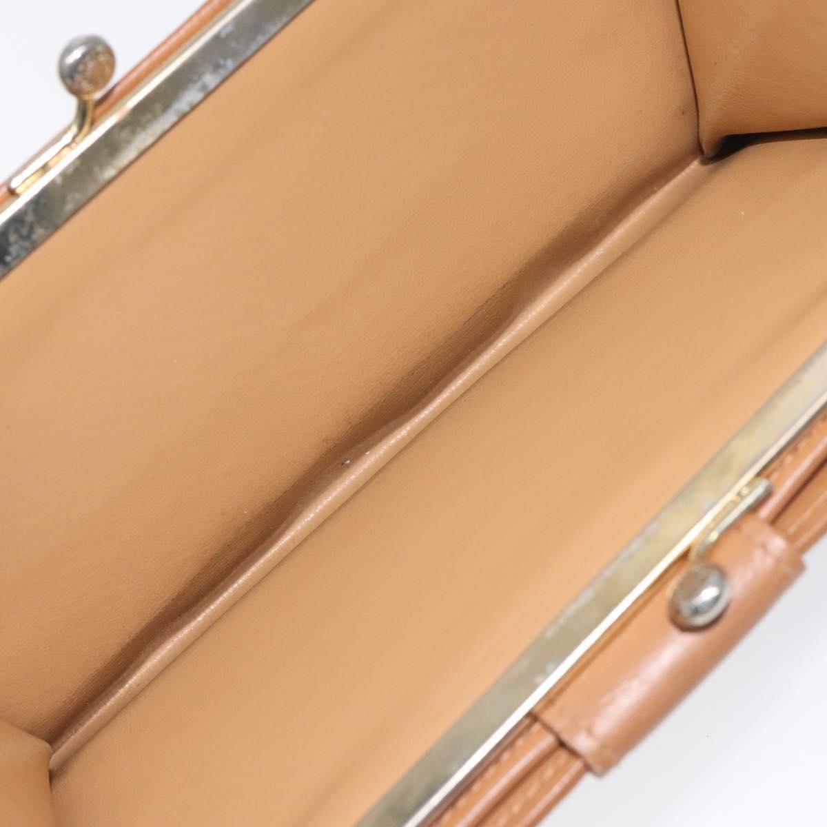 CELINE Macadam Canvas Long Wallet PVC Leather Brown Auth MY475