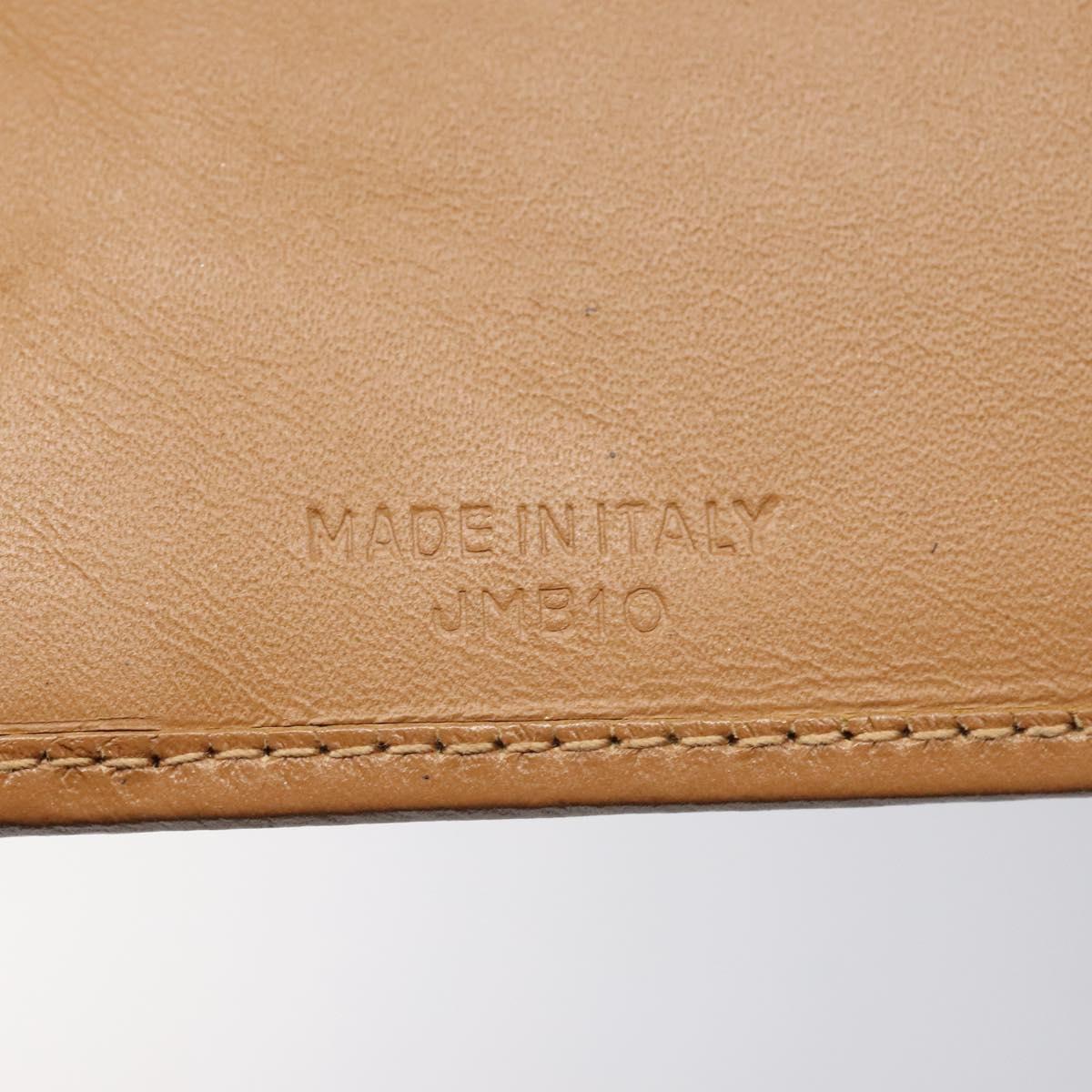 CELINE Macadam Canvas Long Wallet PVC Leather Brown Auth MY475