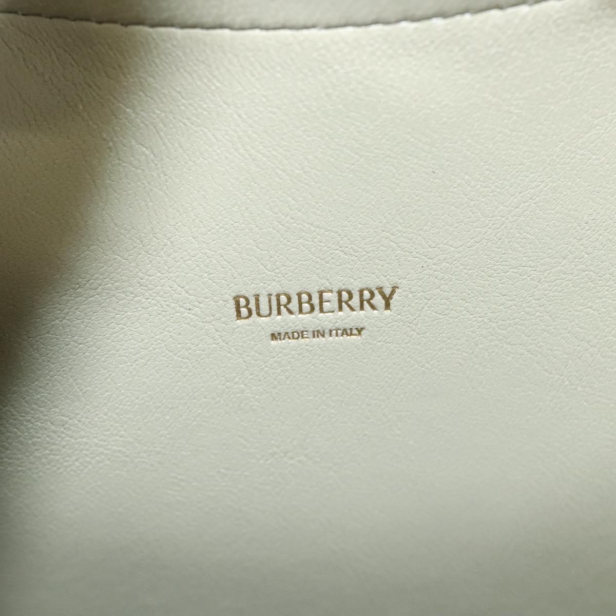 BURBERRY Nova Check Shoulder Bag Canvas Gray Auth MY484V