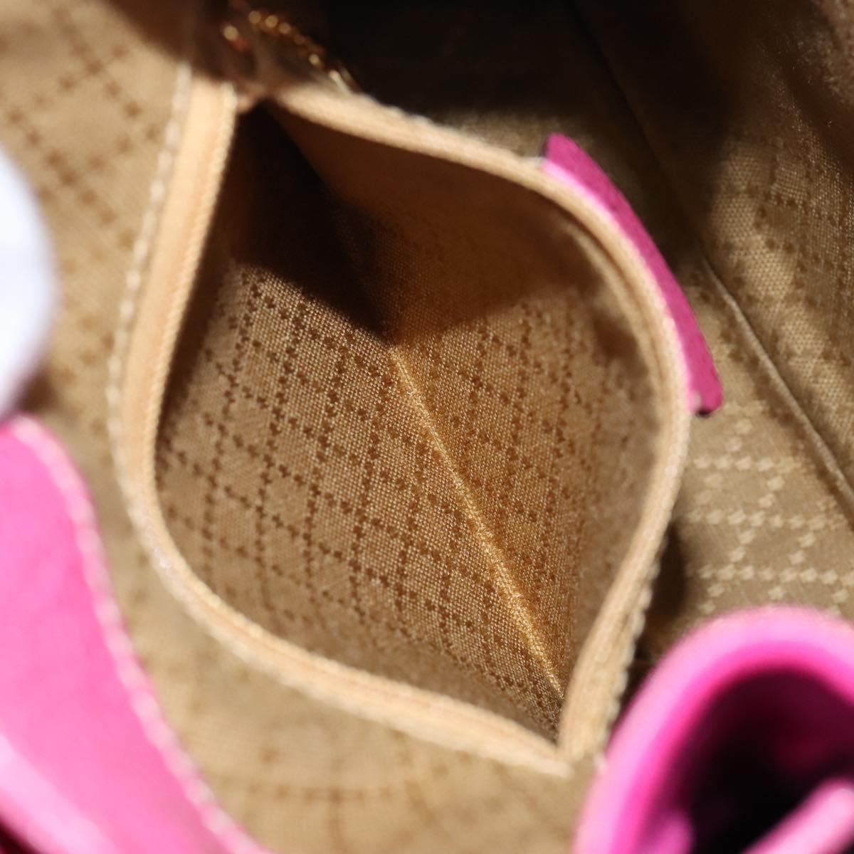 GUCCI Bamboo Backpack Suede Pink Gold 003 1705 0030 Auth nb002