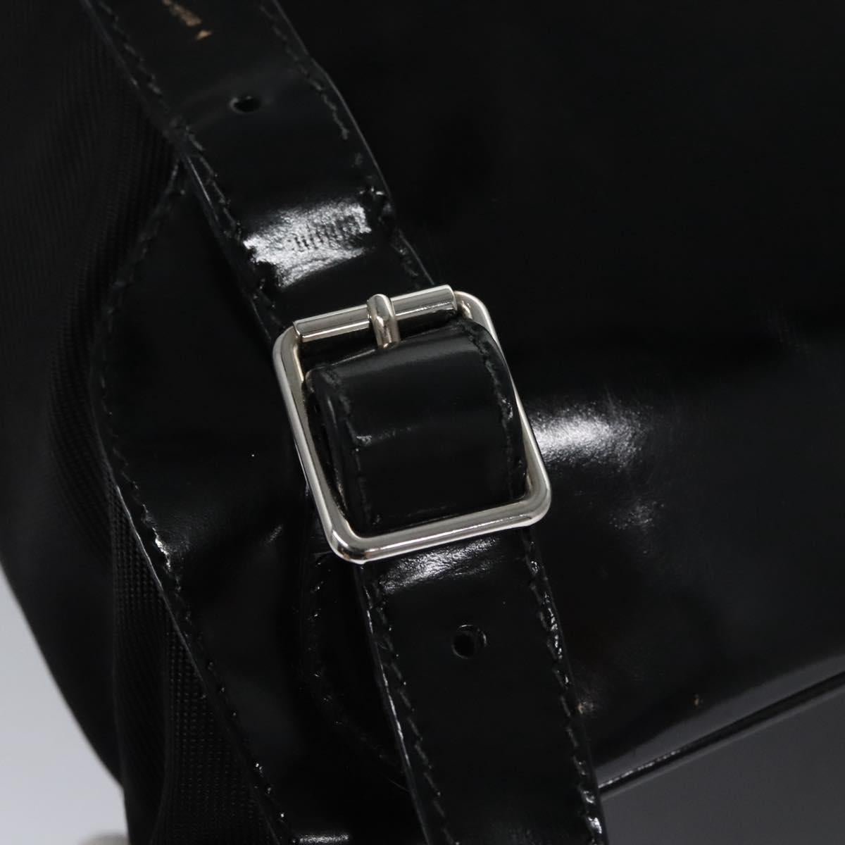 GUCCI Bamboo Backpack Patent leather Black 003 1998 0016 Auth nb024