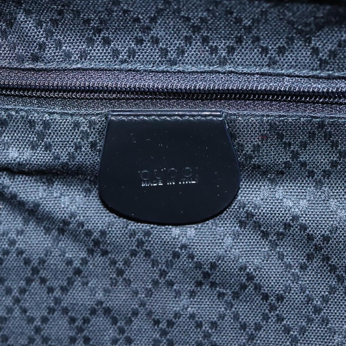 GUCCI Bamboo Backpack Patent leather Black 003 1998 0016 Auth nb024