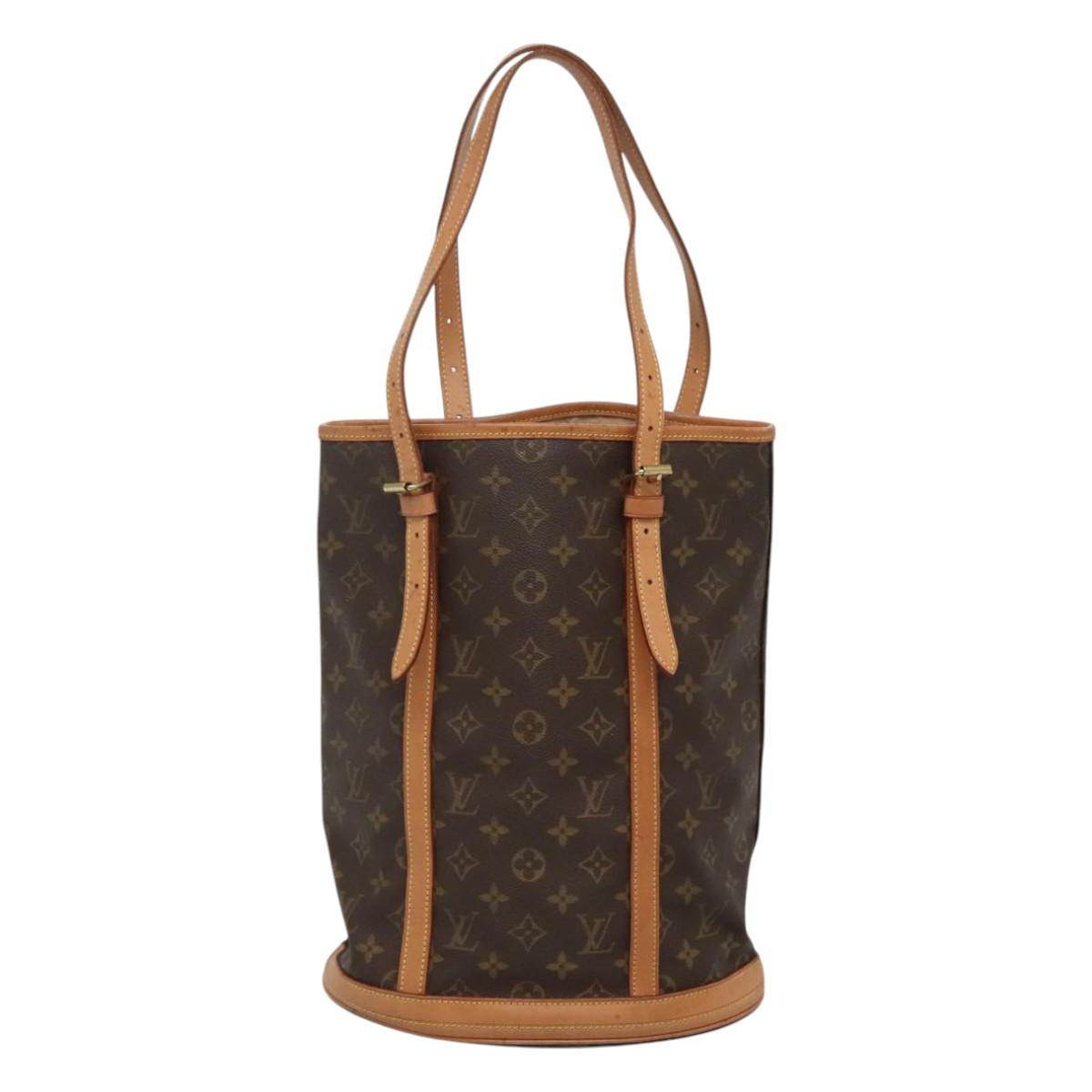 LOUIS VUITTON Monogram Bucket GM Shoulder Bag M42236 LV Auth nb081