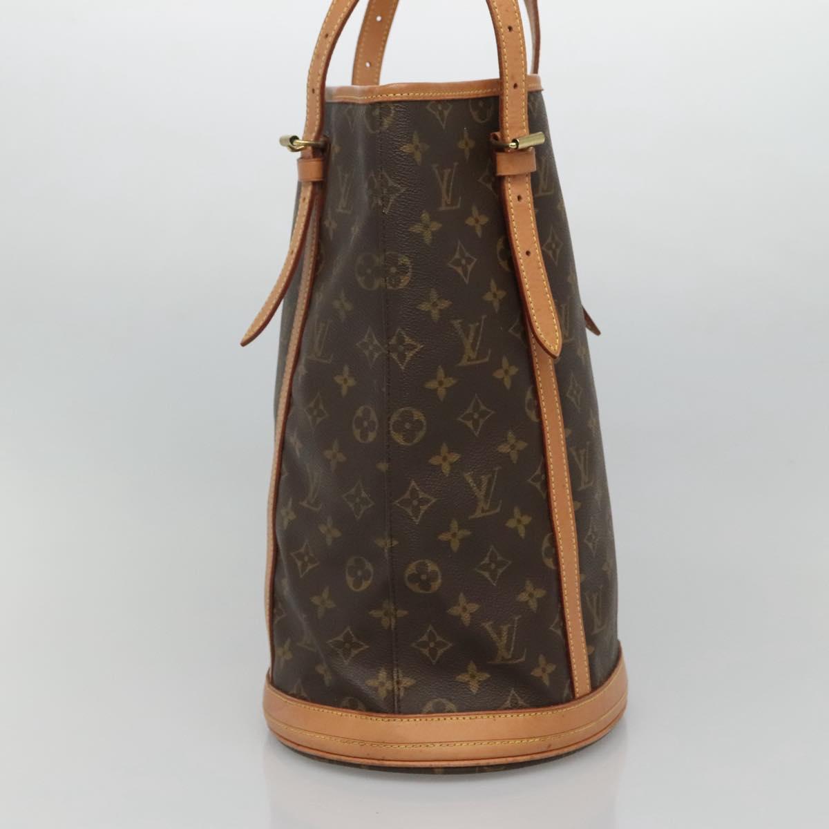 LOUIS VUITTON Monogram Bucket GM Shoulder Bag M42236 LV Auth nb081