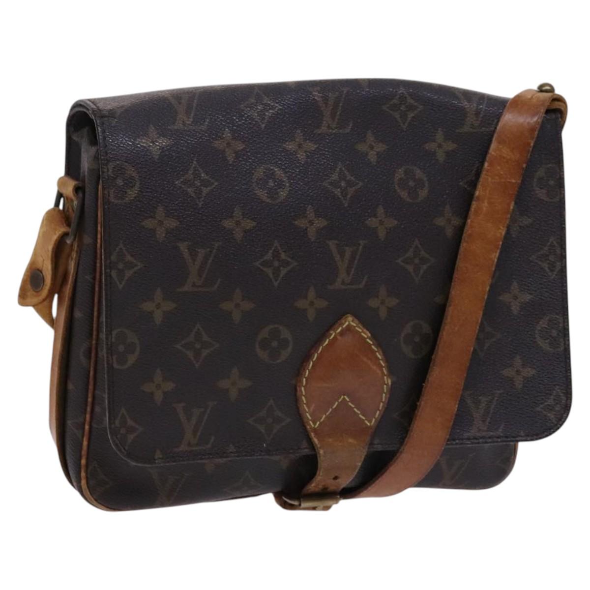 LOUIS VUITTON Monogram Cartouchiere GM Shoulder Bag M51252 LV Auth nb088