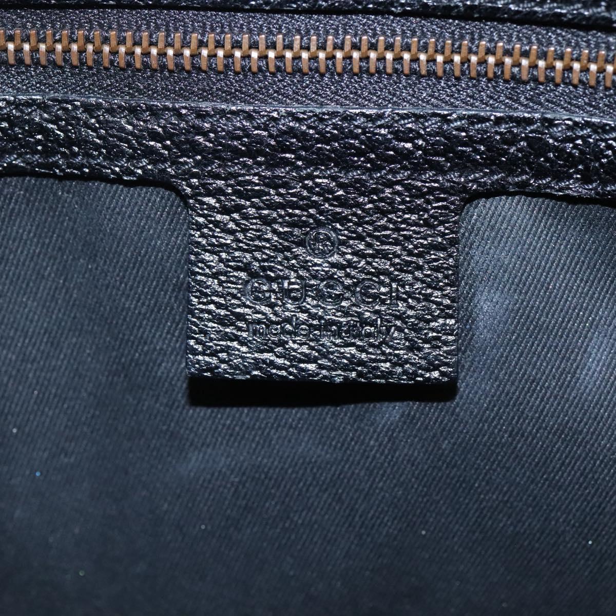 GUCCI GG Canvas Tote Bag Black 120898 Auth nb109