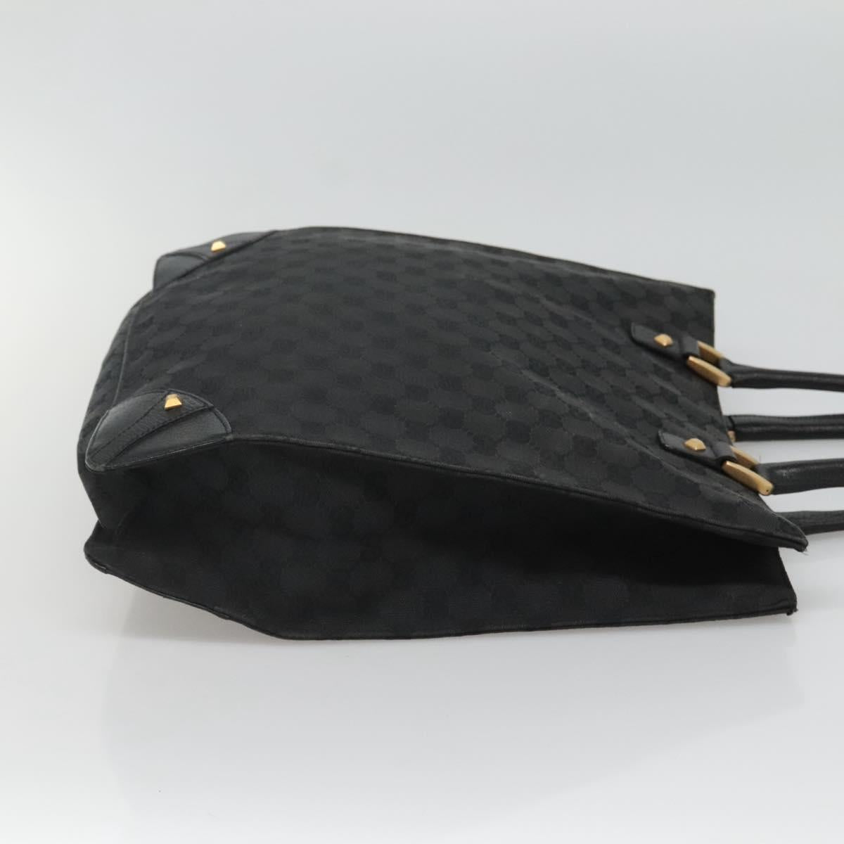 GUCCI GG Canvas Tote Bag Black 120898 Auth nb109