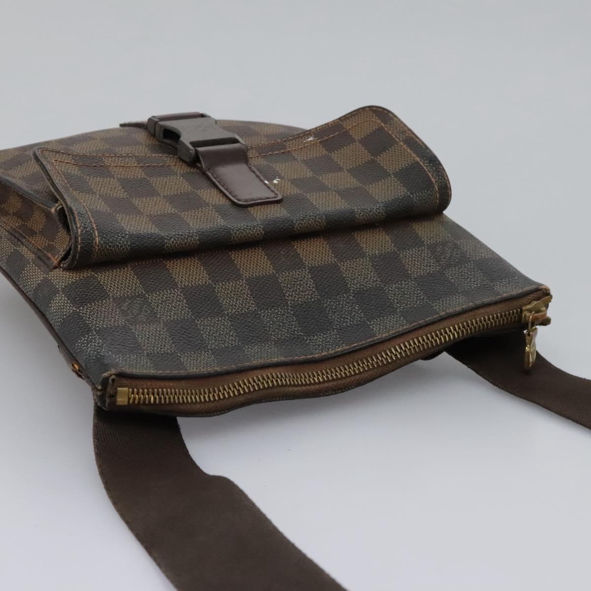 LOUIS VUITTON Damier Ebene Pochette Merwiel Shoulder Bag N51127 LV Auth nb153