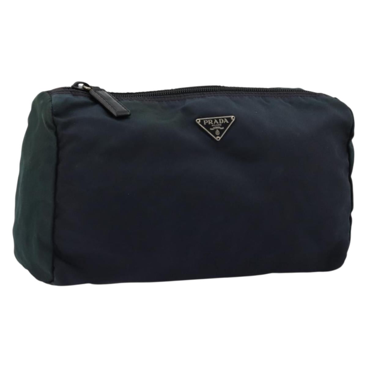 PRADA Pouch Nylon Navy Auth nb170