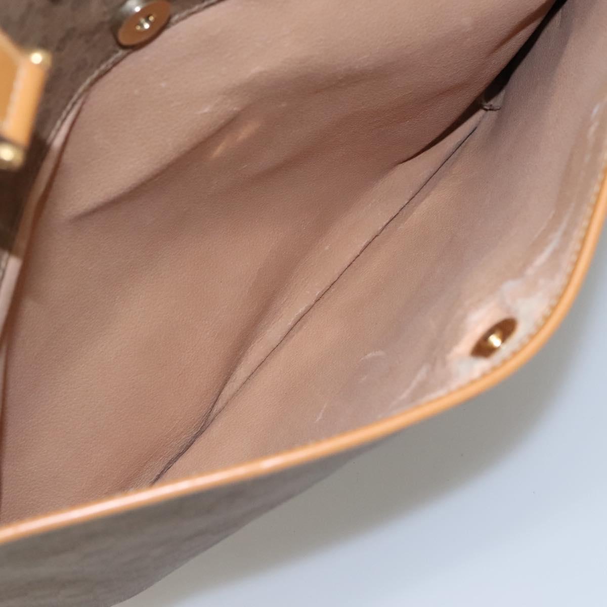 GUCCI Micro GG Supreme Tote Bag PVC Brown 002 39 0149 Auth nb176