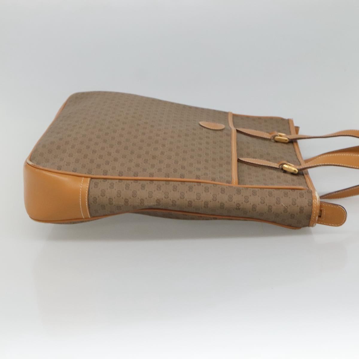 GUCCI Micro GG Supreme Tote Bag PVC Brown 002 39 0149 Auth nb176