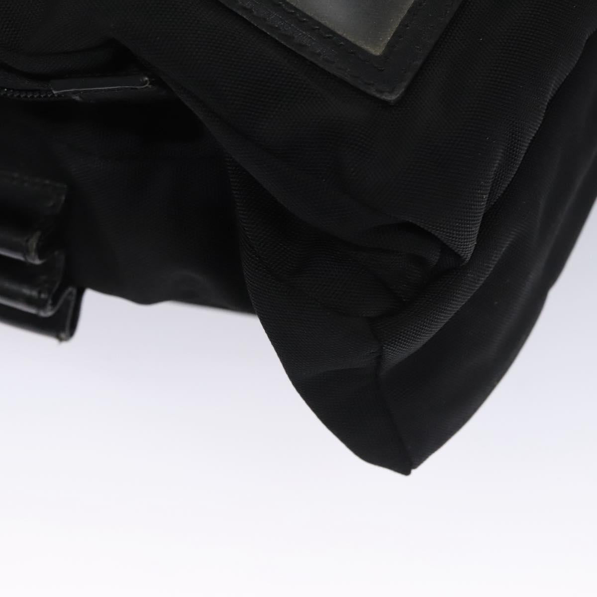 GUCCI Shoulder Bag Nylon Black 019 0312 Auth nb196