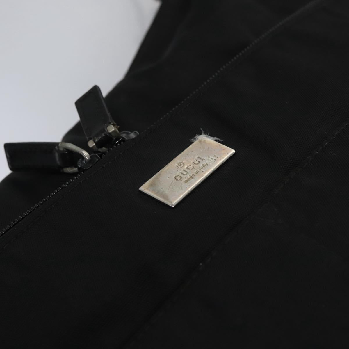 GUCCI Shoulder Bag Nylon Black 019 0312 Auth nb196