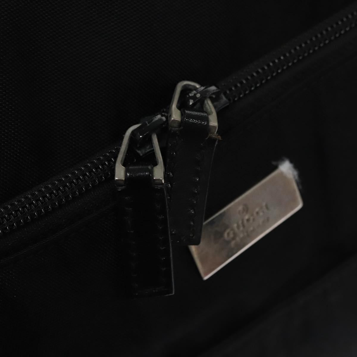 GUCCI Shoulder Bag Nylon Black 019 0312 Auth nb196