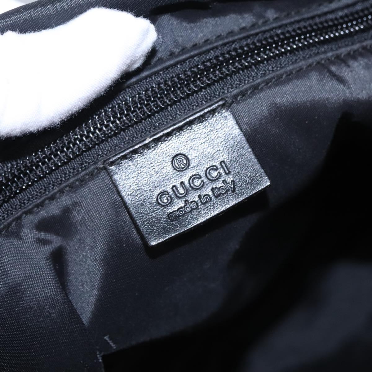 GUCCI Shoulder Bag Nylon Black 019 0312 Auth nb196