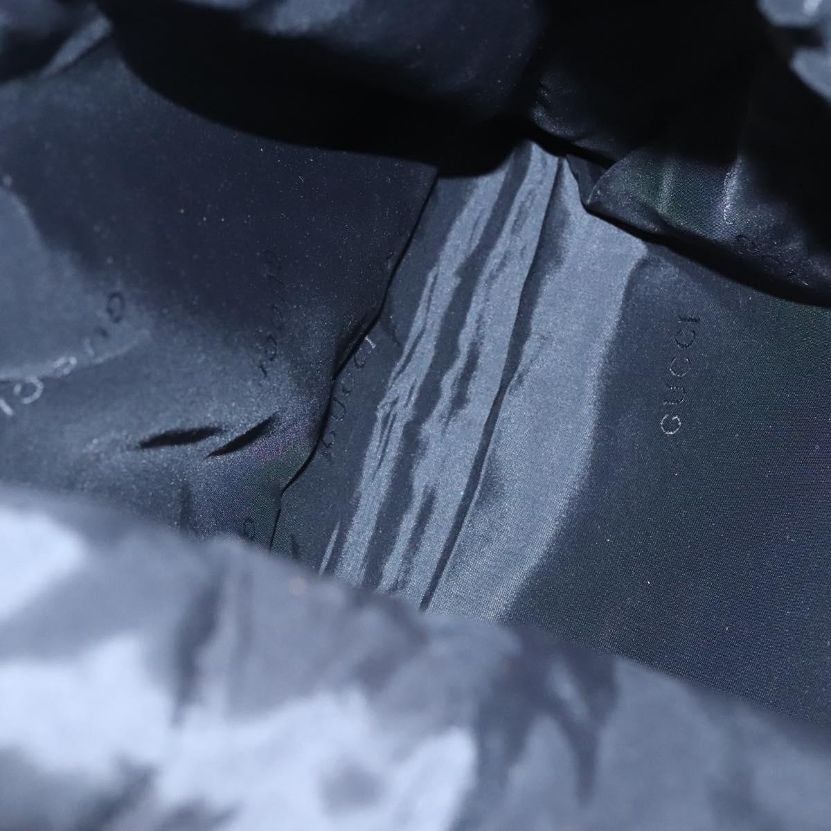 GUCCI Shoulder Bag Nylon Black 019 0312 Auth nb196