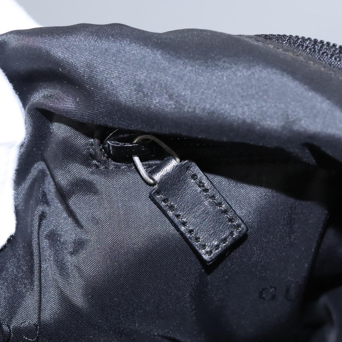 GUCCI Shoulder Bag Nylon Black 019 0312 Auth nb196