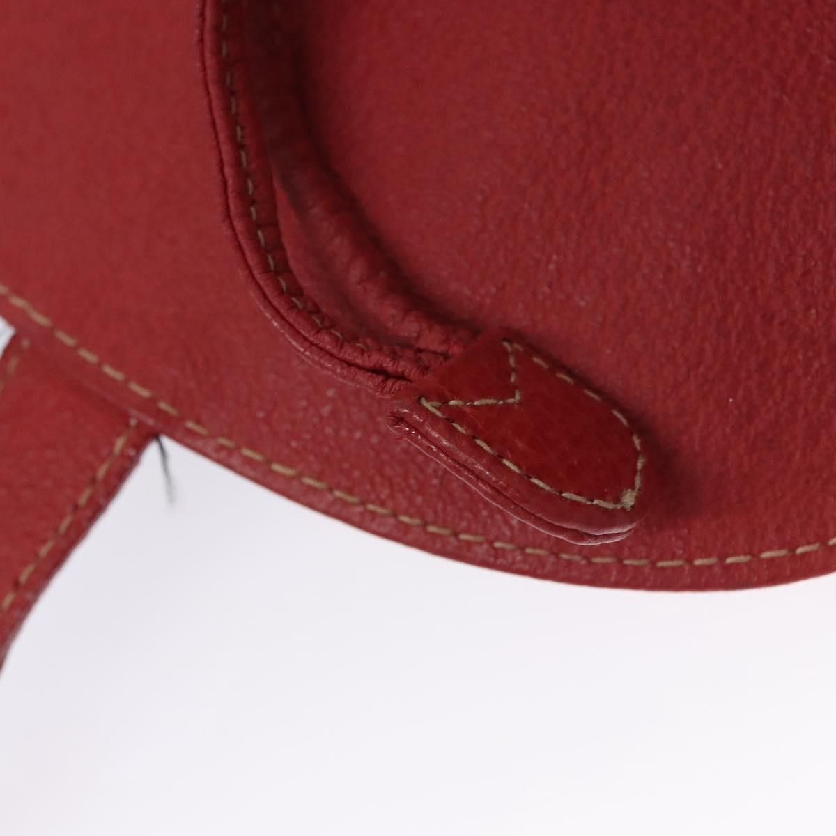 GUCCI Bamboo Backpack Suede Leather Red Gold 003 2058 0016 Auth nb202