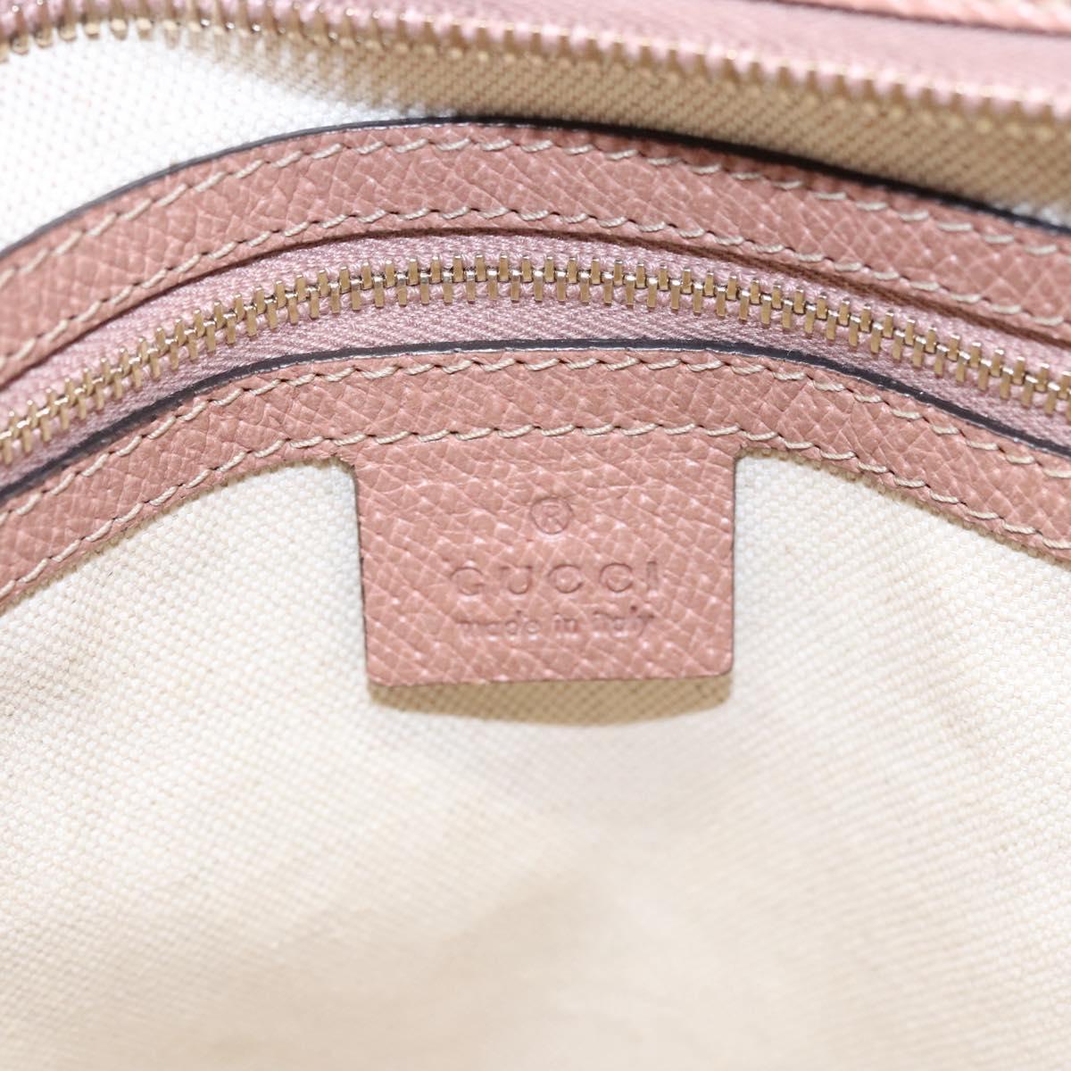 GUCCI GG Canvas Tote Bag Beige gold 323671 Auth nb223