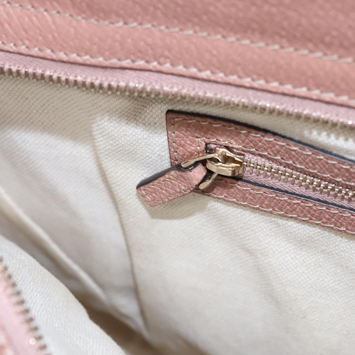 GUCCI GG Canvas Tote Bag Beige gold 323671 Auth nb223