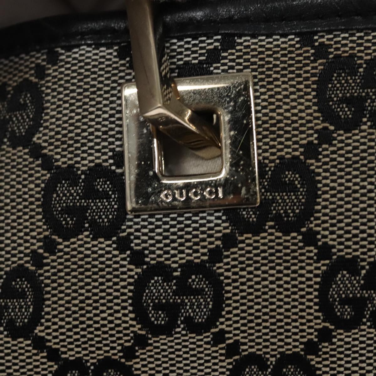 GUCCI GG Canvas Tote Bag Navy gold 002 1098 Auth nb239