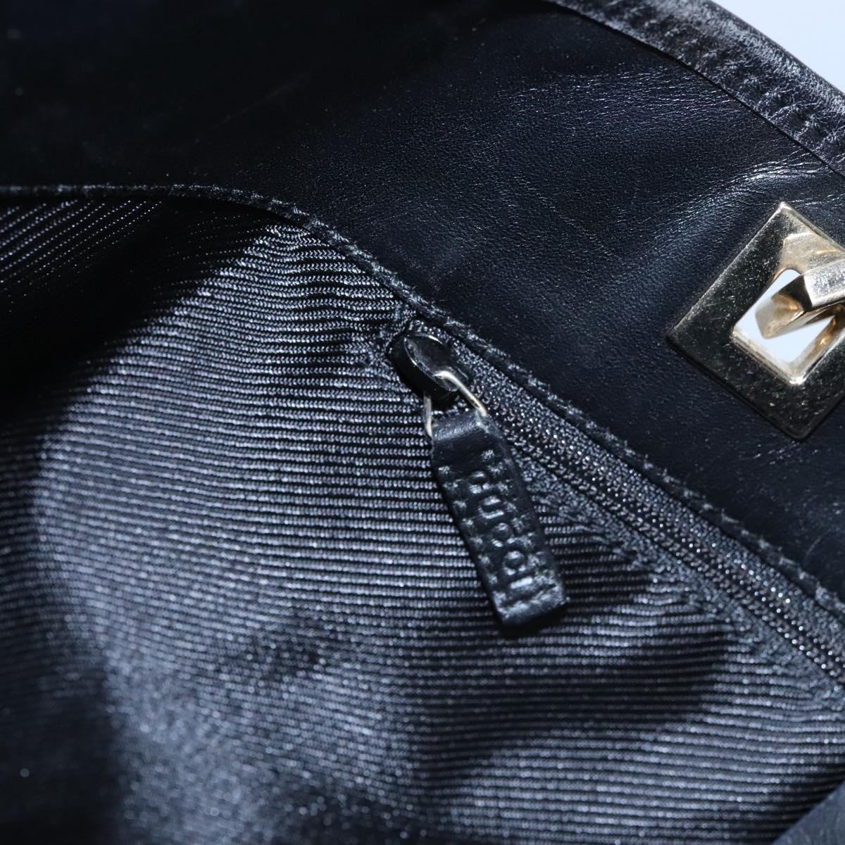 GUCCI GG Canvas Tote Bag Navy gold 002 1098 Auth nb239