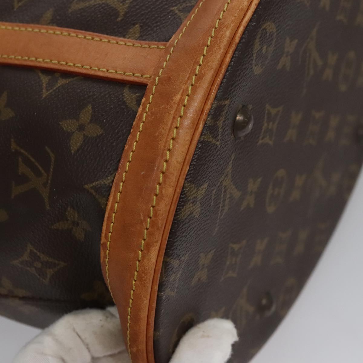 LOUIS VUITTON Monogram Bucket GM Shoulder Bag M42236 LV Auth nb263